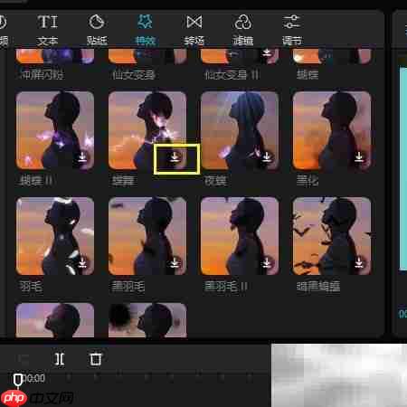 剪映专业版蝶舞特效添加教程