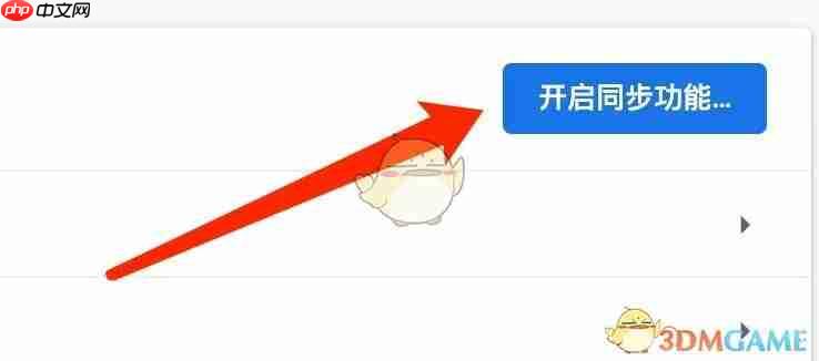 《谷歌浏览器》开启同步功能方法