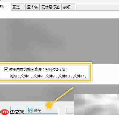 ReNamer内置排序设置方法
