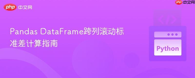 pandas dataframe跨列滚动标准差计算指南