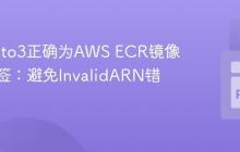 使用Boto3正确为AWS ECR镜像添加标签：避免InvalidARN错误