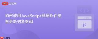 如何使用JavaScript根据条件检查更新对象数组