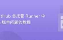 解决 GitHub 自托管 Runner 中 Python 版本问题的教程