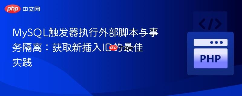MySQL触发器执行外部脚本与事务隔离:获取新插入ID的最佳实践