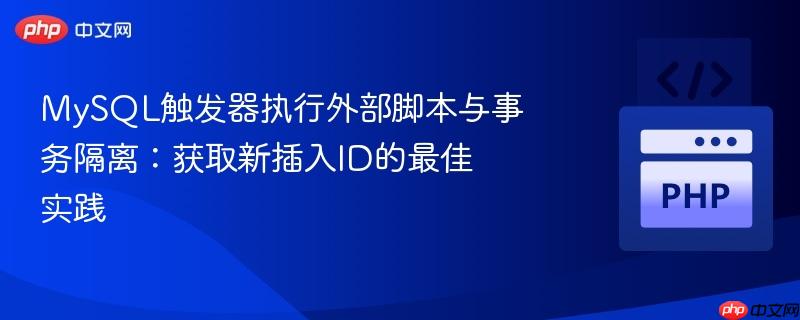 MySQL触发器执行外部脚本与事务隔离：获取新插入ID的最佳实践
