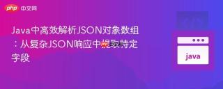 Java中高效解析JSON对象数组：从复杂JSON响应中提取特定字段