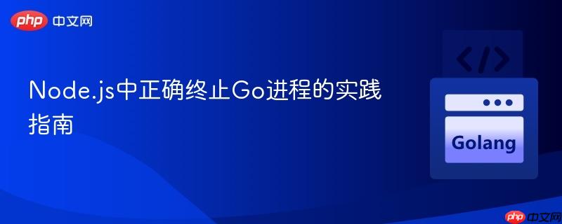 Node.js中正确终止Go进程的实践指南
