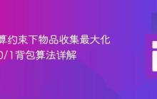 解决预算约束下物品收集最大化问题：0/1背包算法详解
