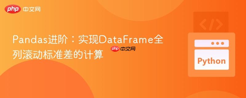Pandas进阶:实现DataFrame全列滚动标准差的计算
