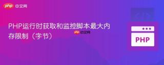 PHP运行时获取和监控脚本最大内存限制（字节）