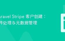 优化 Laravel Stripe 客户创建：电子邮件处理与元数据管理