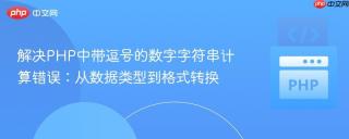 解决PHP中带逗号的数字字符串计算错误：从数据类型到格式转换