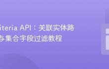 JPA Criteria API：关联实体路径导航与集合字段过滤教程