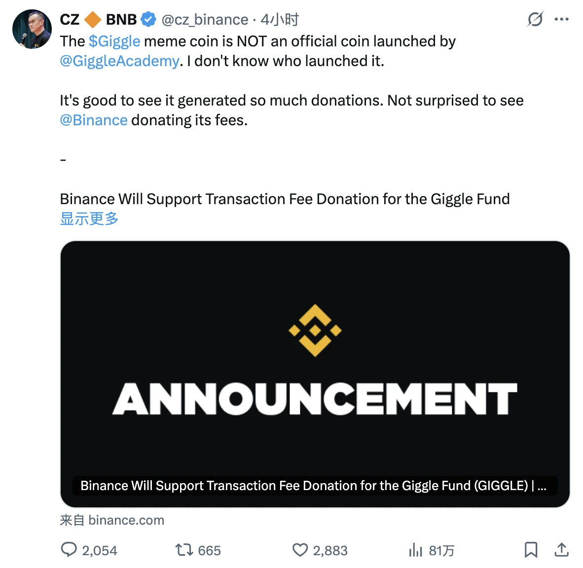 GIGGLE惊现过山车行情,BSC生态闪崩是谁的责任?