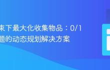 预算约束下最大化收集物品：0/1背包问题的动态规划解决方案