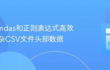 使用Pandas和正则表达式高效解析复杂CSV文件头部数据