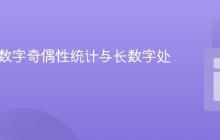 Java中数字奇偶性统计与长数字处理教程