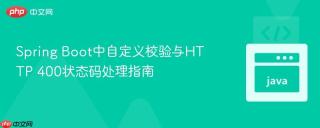 Spring Boot中自定义校验与HTTP 400状态码处理指南
