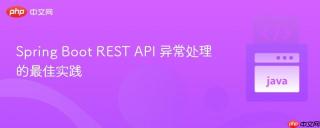 Spring Boot REST API 异常处理的最佳实践
