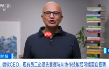 微软 CEO 纳德拉：公司或在一年内重启招聘，前提是现有员工掌握与 AI 协作技能