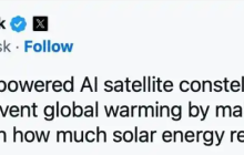 马斯克提议用 AI 卫星“遮阳”降温