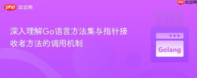 深入理解Go语言方法集与指针接收者方法的调用机制
