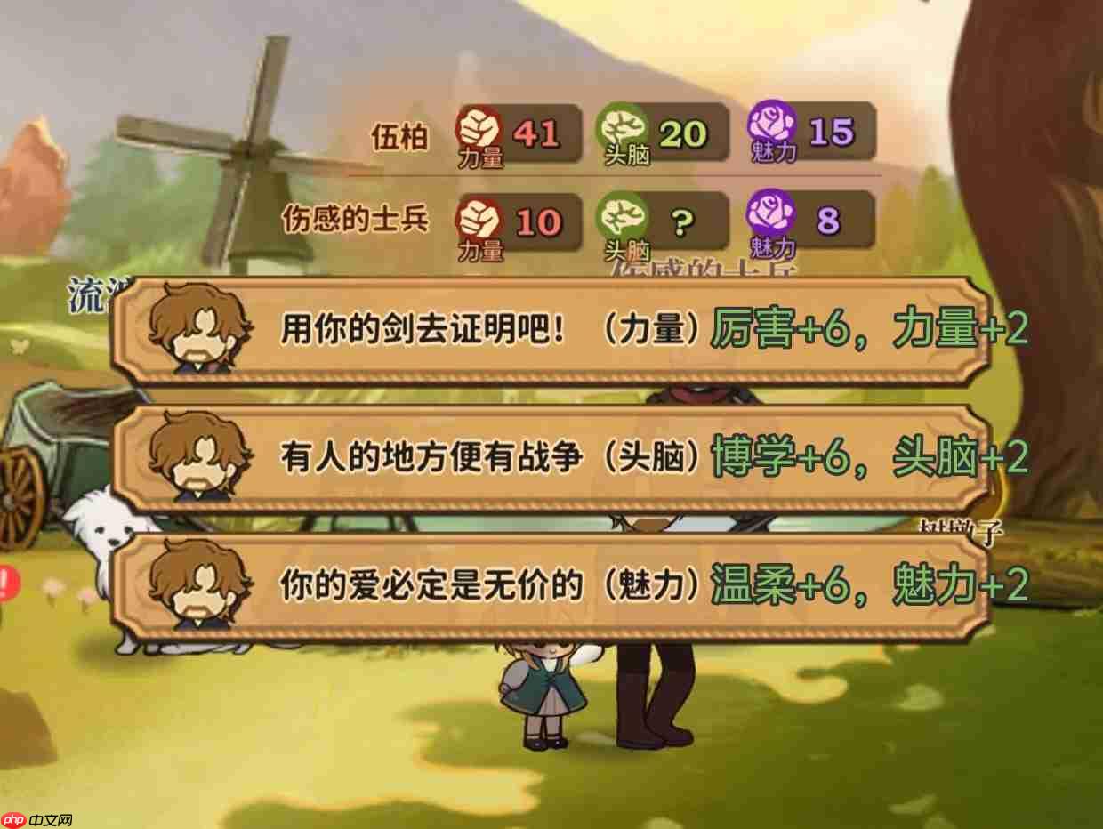 《火山的女儿:再度重逢》以身作则对话事件选项奖励一览