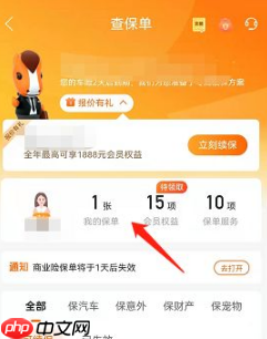 《平安好车主》我的保单查看方法