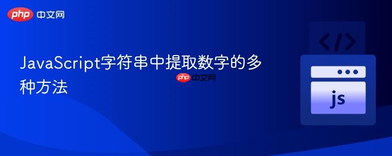 JavaScript字符串中提取数字的多种方法