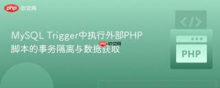 MySQL Trigger中执行外部PHP脚本的事务隔离与数据获取