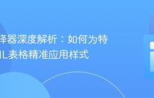 CSS选择器深度解析：如何为特定HTML表格精准应用样式