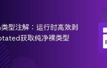 Python类型注解：运行时高效剥离Annotated获取纯净裸类型