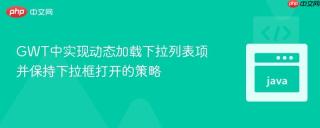 GWT中实现动态加载下拉列表项并保持下拉框打开的策略