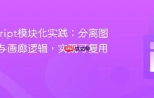 JavaScript模块化实践：分离图片数据与画廊逻辑，实现可复用组件