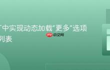 在GWT中实现动态加载“更多”选项的下拉列表