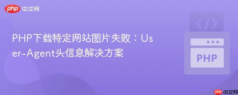 php下载特定网站图片失败:user-agent头信息解决方案