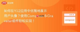 如何在Yii2应用中优雅地展示用户头像？使用Composer与Gravatar组件轻松实现！