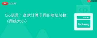 Go语言：高效计算子网IP地址总数（网络大小）