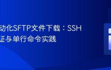 PHP自动化SFTP文件下载：SSH密钥认证与单行命令实践