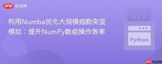 利用Numba优化大规模细胞突变模拟：提升NumPy数组操作效率