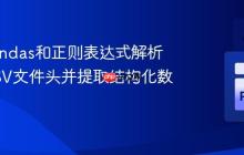 使用Pandas和正则表达式解析复杂CSV文件头并提取结构化数据