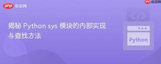 揭秘 Python sys 模块的内部实现与查找方法