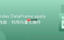 优化Pandas DataFrame apply 函数的性能：利用向量化操作