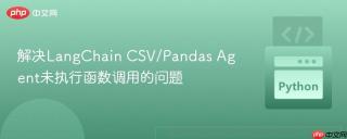 解决LangChain CSV/Pandas Agent未执行函数调用的问题