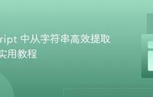JavaScript 中从字符串高效提取数字的实用教程