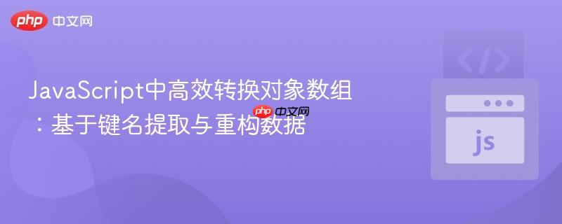 JavaScript中高效转换对象数组:基于键名提取与重构数据