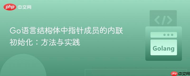 Go语言结构体中指针成员的内联初始化：方法与实践
