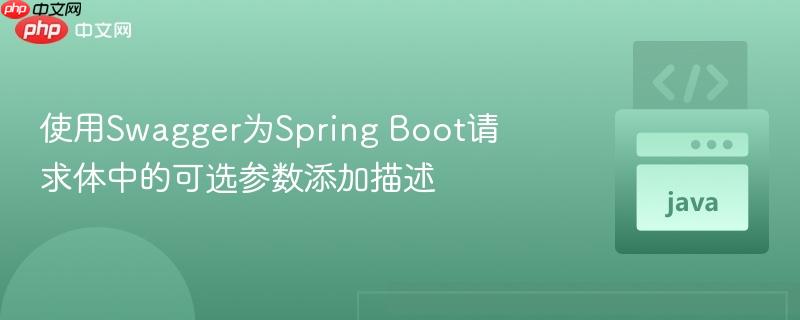 使用swagger为spring boot请求体中的可选参数添加描述