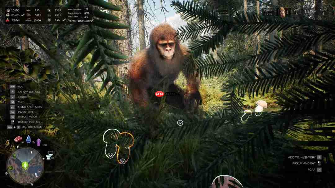 大脚怪模拟游戏《Bigfoot Life》现已登陆Steam