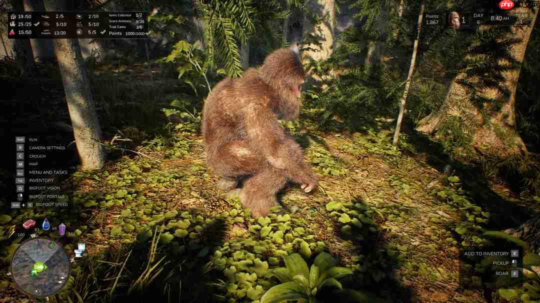 大脚怪模拟游戏《Bigfoot Life》现已登陆Steam